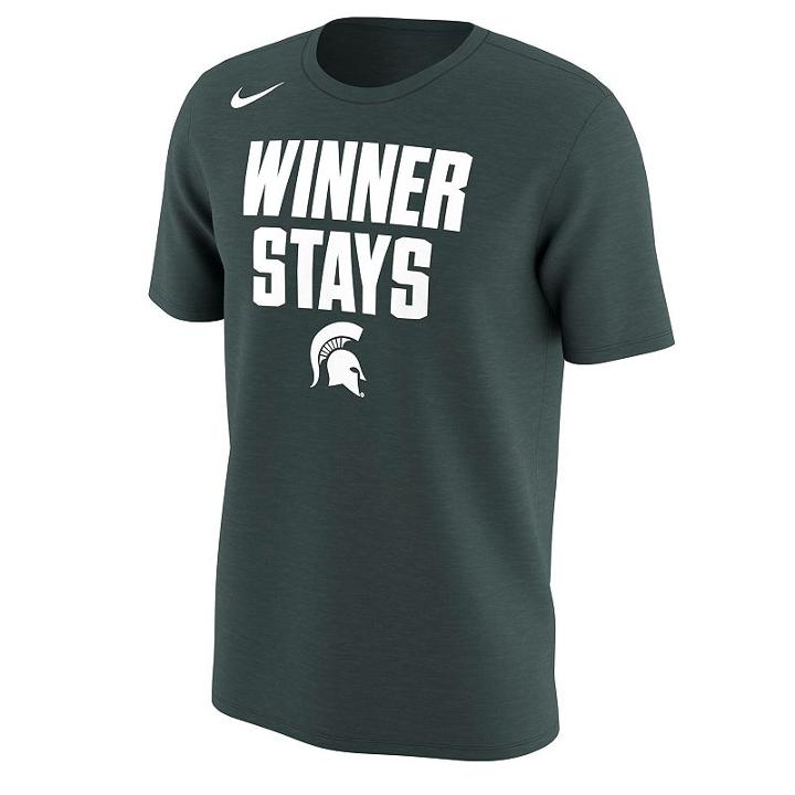 Men's Nike Michigan State Spartans Selection Sunday Tee, Size: Xl, Green