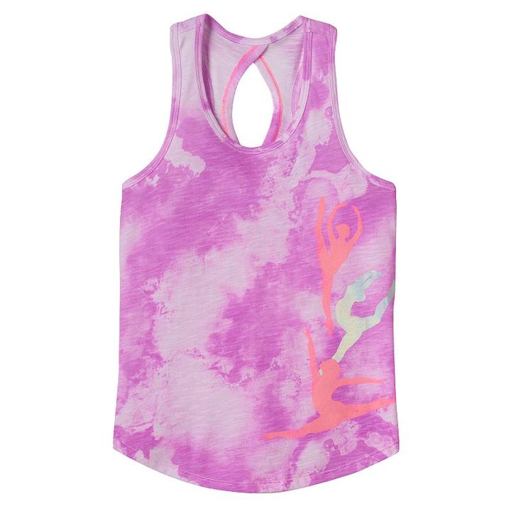 Girls 7-16 & Plus Size So&reg; Keyhole Cutout Tank Top, Girl's, Size: 16 1/2, Brt Purple