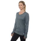 Women's Rbx Peached Jacquard Tee, Size: Medium, Black