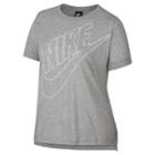 Plus Size Women's Nike Sportswear Short-sleeve Top, Size: 3xl, Grey