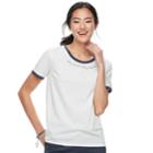 Juniors' The Print Shop Stay Humble, Stay Original Ringer Tee, Teens, Size: Xs, Lt Green