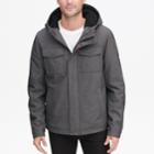 Men's Levi's&reg; Sherpa-lined Softshell Hooded Trucker Jacket, Size: Medium, Grey