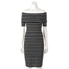 Women's Juicy Couture Off-the-shoulder Sheath Dress, Size: Large, Black