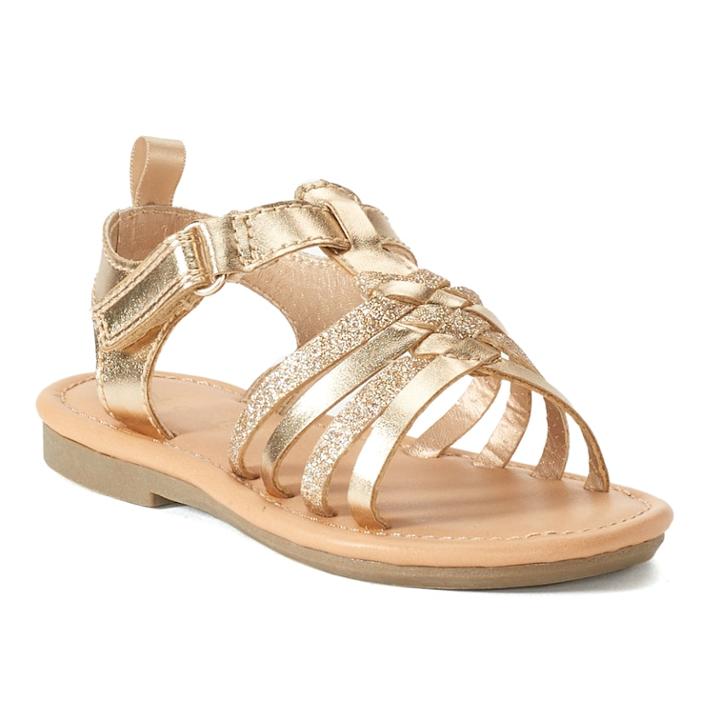 Carter's Denise 2 Toddler Girls' Sandals, Size: 6 T, Gold