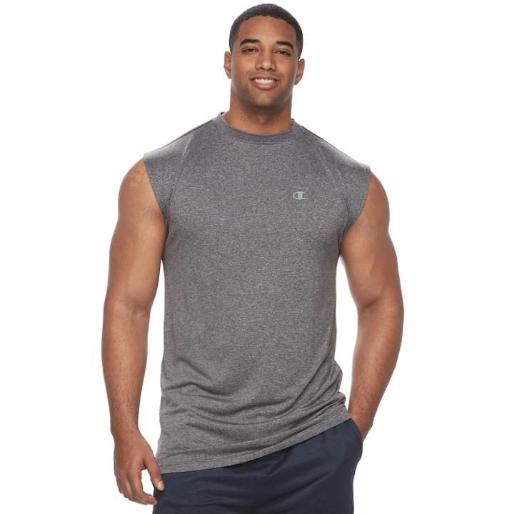 Big & Tall Champion Double Dry Performance Muscle Tee, Men's, Size: 3xl Tall, Dark Grey