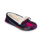 Women's Dearfoams Knit Moccasin Slippers, Size: Small, Purple Oth