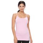 Women's Apt. 9&reg; Solid Seamless Camisole, Size: L/xl, Light Pink