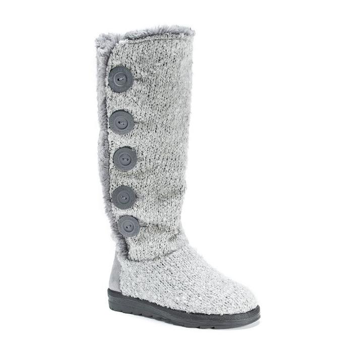 Muk Luks Jazlyn Women's Sweater Boots, Girl's, Size: 6, Grey