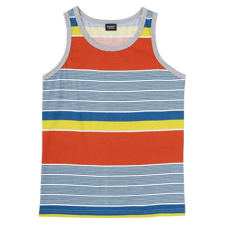 Boys 8-20 French Toast Striped Tank, Boy's, Size: Medium, Drk Orange