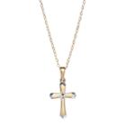 10k Gold Cross Pendant Necklace, Women's, Size: 18