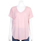 Juniors' Plus Size Grayson Threads Relaxed Burnout Tee, Teens, Size: 2xl, Dark Pink