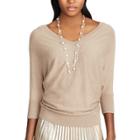 Women's Chaps V-neck Sweater, Size: Small, Brown