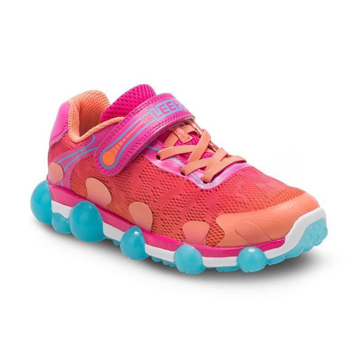 Stride Rite Leepz 2.0 Girls' Light-up Sneakers, Girl's, Size: 13, Med Orange, Durable