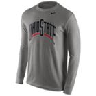 Men's Nike Ohio State Buckeyes Wordmark Tee, Size: Small, Grey