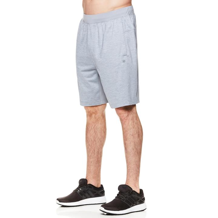 Men's Gaiam Longevity Knit Shorts, Size: Xl, Grey (charcoal)