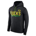 Men's Nike Oregon Ducks Therma-fit Hoodie, Size: Small, Black