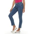 Women's Croft & Barrow&reg; Straight-leg Ankle Jeans, Size: 18, White