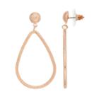 Open Tear Drop Earring, Women's, Light Pink