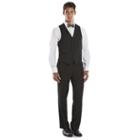 Men's Chaps Black Suit Vest, Size: Large