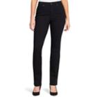 Petite Gloria Vanderbilt Rail Straight-leg Mid-rise Jeans, Women's, Size: 10 Petite, Grey (charcoal)