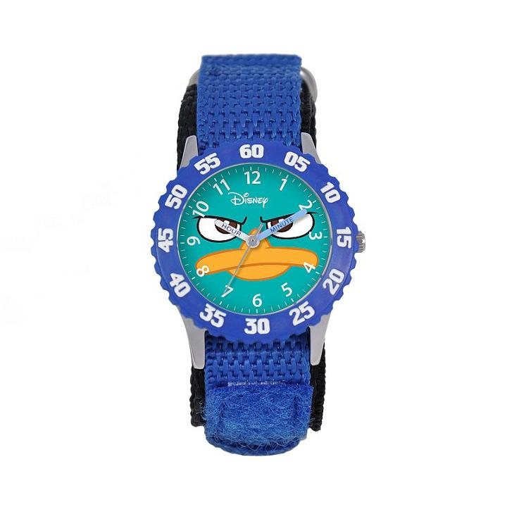 Disney's Phineas & Ferb Agent P Kids' Time Teacher Watch, Boy's, Blue