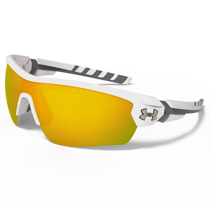 Men's Under Armour Rival Semirimless Wrap Sunglasses, Orange
