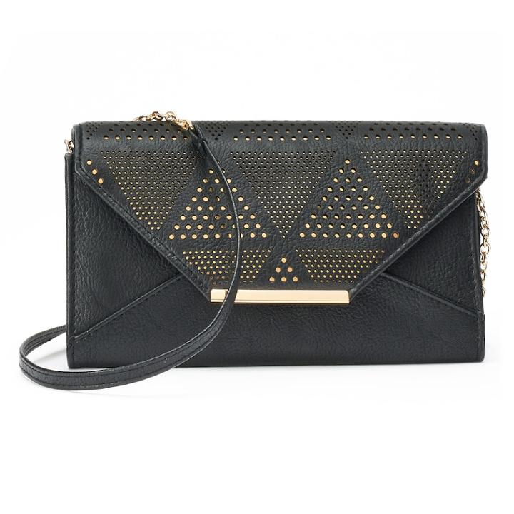 Apt. 9&reg; Rfid-blocking Envelope Crossbody Wallet, Women's, Black
