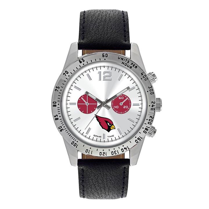 Men's Game Time Arizona Cardinals Letterman Watch, Black