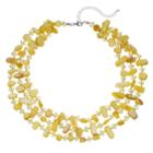 Yellow Bead Collar Necklace, Women's