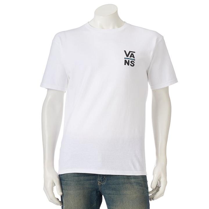 Men's Vans Logo Tee, Size: Xl, White