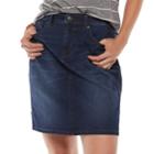 Women's Sonoma Goods For Life&trade; Jean Skirt, Size: 8 - Regular, Blue (navy)