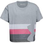 Girls 7-16 Under Armour Logo Crop Top, Size: Large, Med Grey
