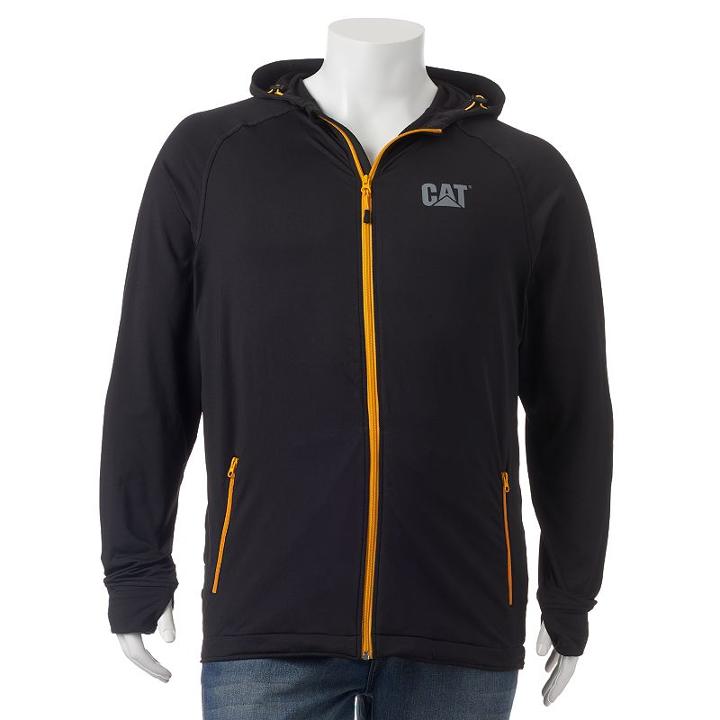 Caterpillar Contour Full-zip Hoodie - Men, Size: Xl, Black