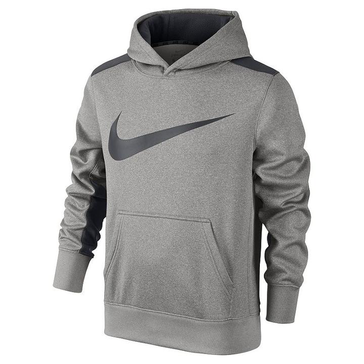 Nike, Boys 8-20 Therma-fit Ko Swoosh Hoodie, Boy's, Size: Small, Grey Other