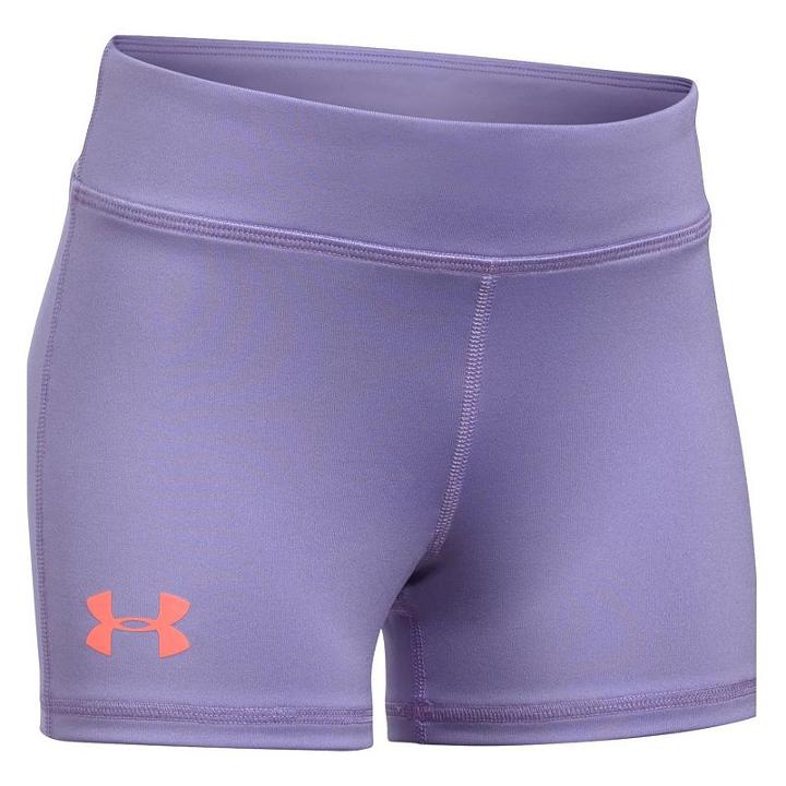 Girls 7-16 Under Armour Solid Shorty Shorts, Girl's, Size: Xl, White Oth, Comfort Wear