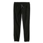 Girls 7-16 & Plus Size So&reg; Microfleece Jogger Leggings, Size: 16 1/2, Black