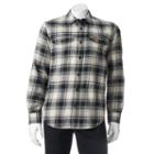 Men's Field & Stream Flannel Button-down Shirt, Size: Large, Natural