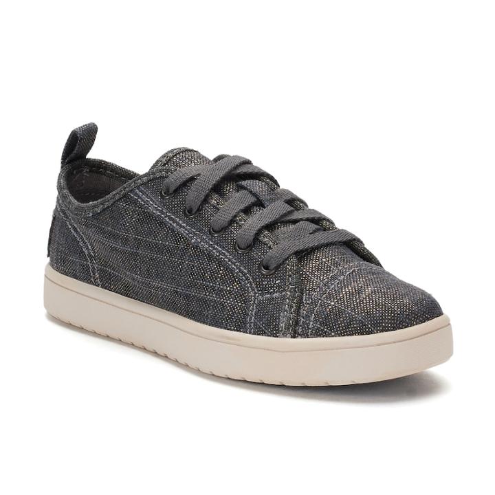 Koolaburra By Ugg Kellen Low Lace Girls' Sneakers, Size: 1, Dark Grey