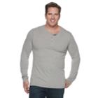 Big & Tall Sonoma Goods For Life&trade; Supersoft Modern-fit Henley, Men's, Size: Xxl Tall, Dark Grey