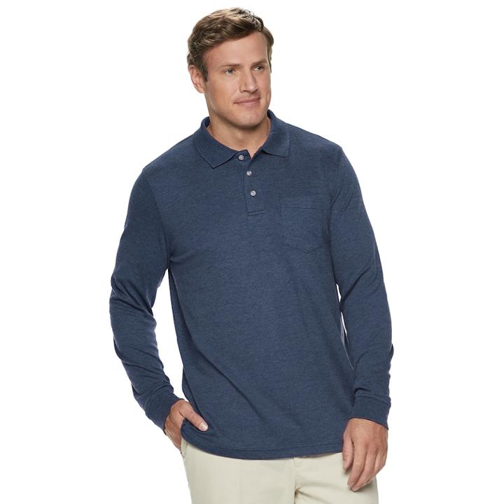Big & Tall Croft & Barrow&reg; Classic-fit Easy-care Polo, Men's, Size: 3xb, Dark Blue