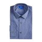 Men's Apt. 9&reg; Slim-fit Premier Flex Collar Stretch Dress Shirt, Size: 17.5-32/33, Med Blue