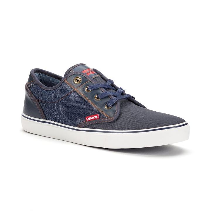Levi's&reg; Venice Denim Men's Skate Shoes, Size: 7.5, Blue (navy)