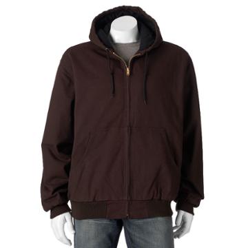 Men's Victory Rugged Wear Hooded Jacket, Size: Xl, Brown