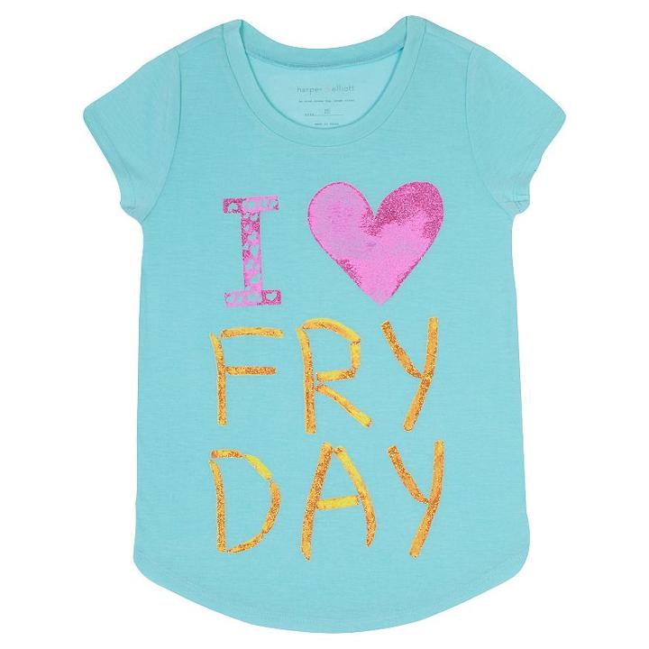 Girls 7-16 & Plus Size Harper & Elliott Rounded-hem Food Graphic Tee, Girl's, Size: Xs, Turquoise/blue (turq/aqua)