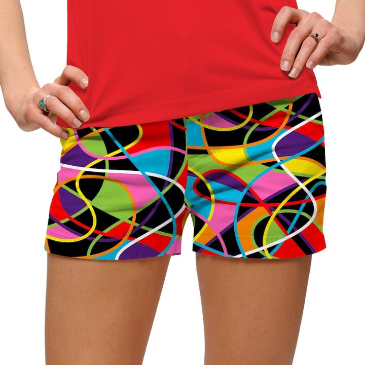 Women's Loudmouth Printed Golf Short, Size: 6, Black