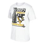 Men's Reebok Pittsburgh Penguins 2017 Stanley Cup Champions Locker Room Tee, Size: Small, White