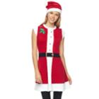 Juniors' It's Our Time Mrs. Claus Sweaterdress & Hat, Teens, Size: Medium, Red Other