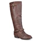 Journee Collection Stella Women's Tall Boots, Girl's, Size: 8 Wc, Brown