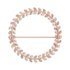 Lc Lauren Conrad Round Leaf Pin, Women's, Light Pink