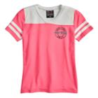 Girls 7-16 Miss Chievous V-neck Varsity Tee, Size: Medium, Pink